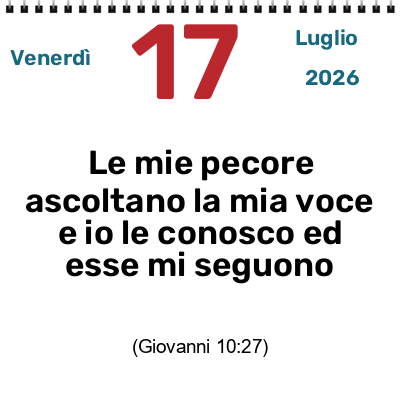 LA DOLCE VOCE DI GESÙ